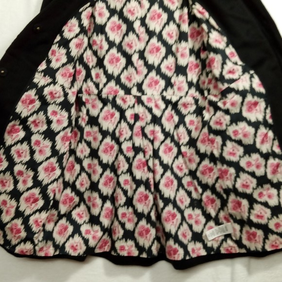 Juicy Couture Black Woman's Wool Blend Black Coat in size P - Picture 8 of 8